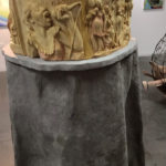 Sculpture piece: Polymer plaster on papier-mâché tree trunk